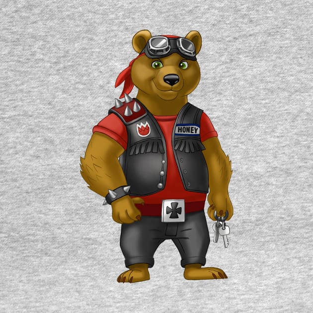 Bear biker by Taya_art